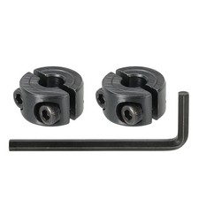 Carbon ID 6 mm Double Shaft Collar 16 mm OD 9 mm Thick(Black, 2 Pack)