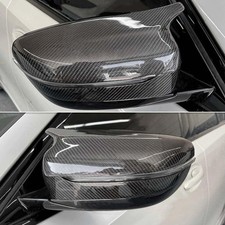 Real Carbon Fiber Side Mirror Caps for BMW G-Series Sedan and Coupe Add-On Style