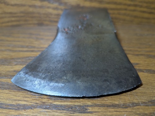 Vtg Montreal Pattern Axe Head w/ Leather BT Co. Sheath– 7-3/8” OAL / 3.3 lbs - Imagen 7 de 24