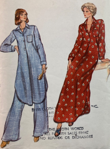Vogue Sewing Pattern 9350 Loose Fitting Nightshirt and Pants Sz 8 Uncut FF - Picture 1 of 4