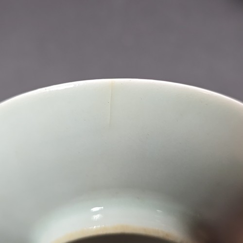 Antike japanische kobaltblau weiß Tasse Untertasse Schale signiert zum Ausstellen oder Reparieren - Bild 9 von 21