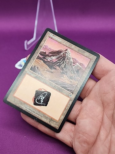 MTG Mountain 343/350 Invasion Signed Matt Cavotta Shadow Signature *CCGHouse* - Picture 6 of 15