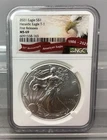2021 T-1 American Silver Eagle - NGC - MS 69 - First Releases
