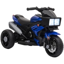 Aosom 6V Kids Motorcycle Toddler Ride-on Toy,High-Traction Battery-Operated Mini