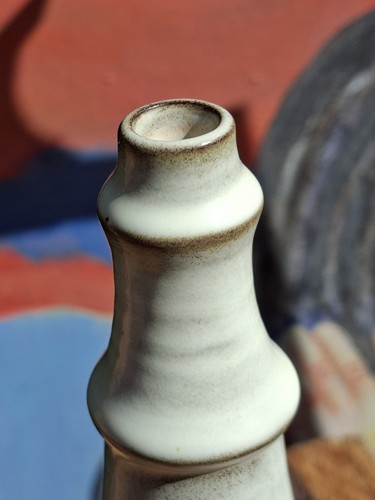 Céramique Huguette Bessone Vallauris Vase Soliflore Céramique Signé - Imagen 3 de 7