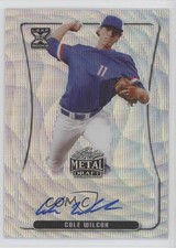 2020 Leaf Metal Draft Silver Wave Cole Wilcox #BA-CW1 Auto 4z8