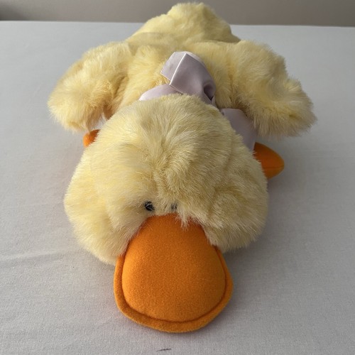 Vintage EDEN Yellow Plush Duck 20” long Collectible Stuffed Toy Made in NY USA - Picture 7 of 14