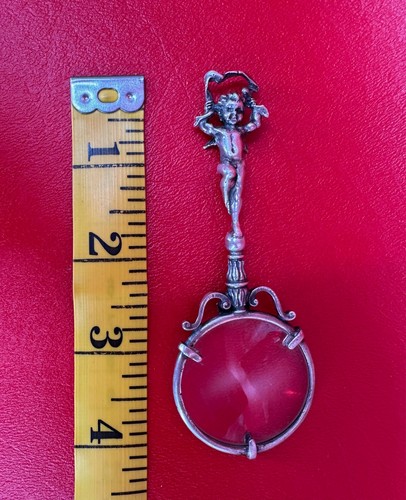 Giovanni Raspini Sterling Silber 925 signiert Cherub Griff Lupe - Bild 14 von 18