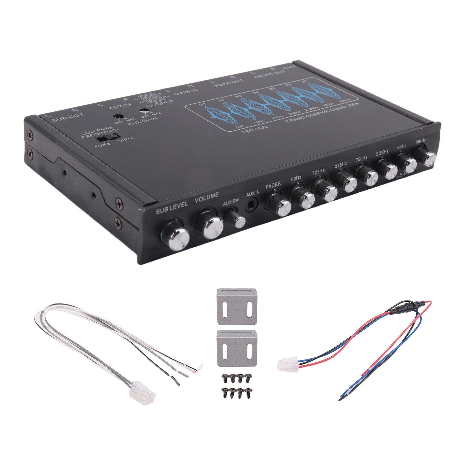 7-Band Auto Equalizer Audio EQ Tuning Crossover Verstärker Parametrischer A6793