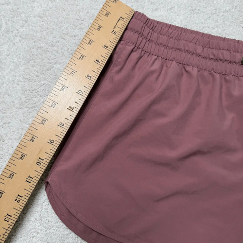 Vuori XL Athletic Running Shorts Dusty Rose Elastic Lined Zip Pocket - Picture 5 of 8
