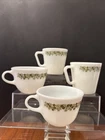 VTG Lot 4 Pyrex Crazy Daisy Spring Blossom: 2 Coffee Cups - 2 Coffee Mugs EUC