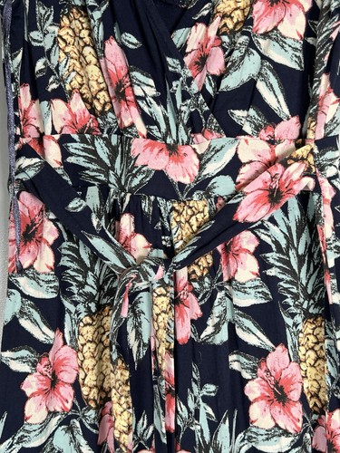 Fat Face Blue Maxi Long Dress Size UK 10 Floral Pineapple Patterned Sleeveless - Picture 3 of 7
