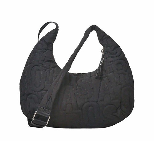 Marc Jacobs Jumbled Logo Nylon Shoulder Bag - Black - Picture 3 of 7
