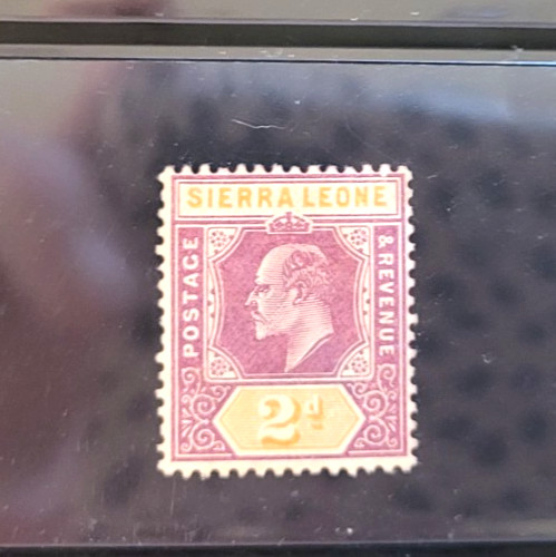 SIERRA LEONE EDVII SG89a, 2d DAMAGED FRAME + CROWN, MINT (C24