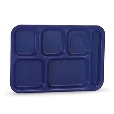 Vollrath 2615-102 6 Compartment Cafeteria Tray ABS, for Right Hand Use I 2 Dozen