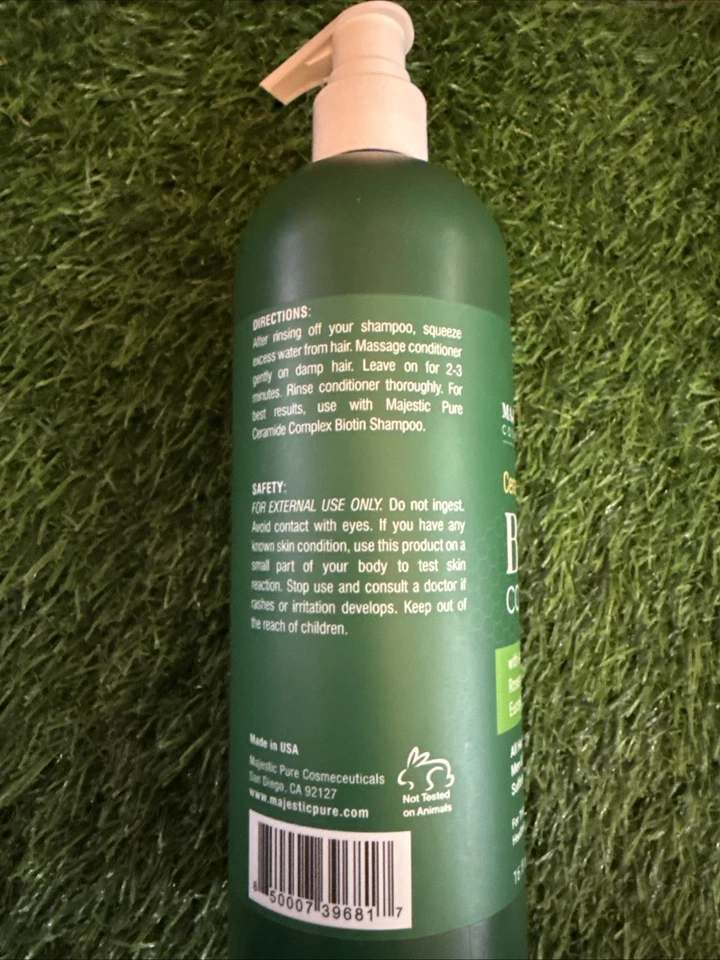 Acondicionador Biotin 16fl OZ para todo tipo de cabello hombres y mujeres Foto 2 de 2