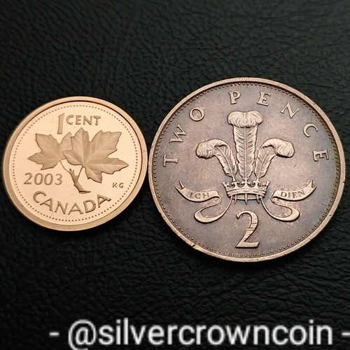 Great Britain π¬π§ UK 2 Pence 1987. KM#936. Bronze Two Cents coin. Welsh Plumes. - Picture 3 of 7