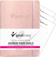 Undated Daily Planner to Achieve Your Goals 2025-2026 - 90 Day Guided Journal & 