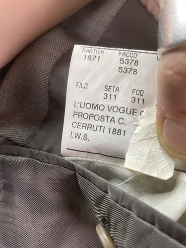 Vintage Canali Anzug Sakko 44 L Grau Wolle Zweireiher Luxus Designer Italy - Bild 6 von 20