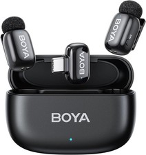 BOYA Mini Wireless Lavalier Microphone for Android/Tablets/Pc with USB C Plug,No