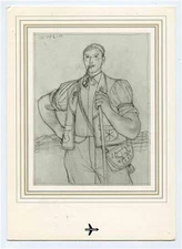 Swissair Menu 1970 International Police Association Zurich Chicago DC-8 