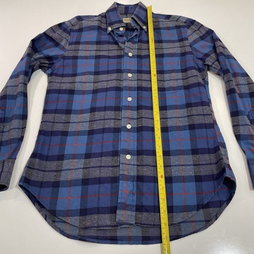 Gitman Bros Hemd Herren klein blau Vintage kariert Flanell lässig adrett hergestellt in den USA - Bild 4 von 7