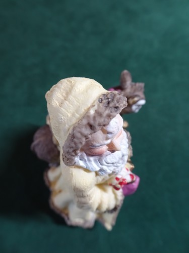 FIGURA DE SANTA CLAUS COLECCIÓN INTERNACIONAL SUIZA, 4,5" T, BURRO - Imagen 9 de 11