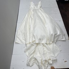 Jenny Yoo Spencer Ivory Deep Mesh V Neck Pocket A Line Wedding Dress Women's 12