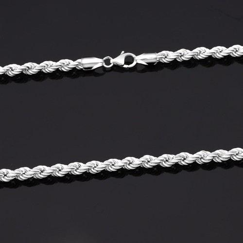 Kordelkette 5mm Massiv 925er Sterling Silber Halskette Collier Damen und Herren - Bild 10 von 88