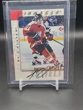 1997-98 Be A Player Pinnacle Red Auto Andrew Cassels Calgary Flames 