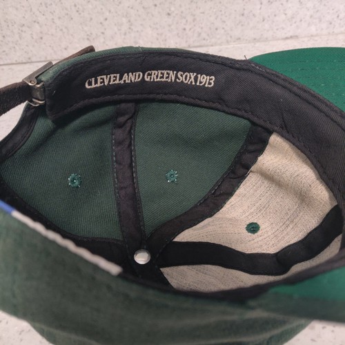 Cleveland Green Sox 1913 Vintage Baseball Hat Ebbets Field Flannels USA Strap - Picture 8 of 10