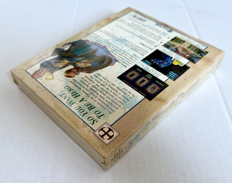 Hero's Quest - Factory Sealed - IBM 3.5” & 5.25” - Big Box PC - 1989 Sierra - NM - Image 4 of 4