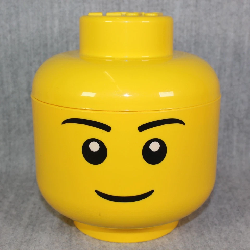 LEGO HEAD Storage Box Filled Bricks & Mini Figures Loose Play Mixed Lot 2010s - Bild 4 von 4