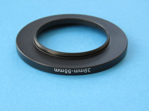 39mm to 55mm Step Up Step-Up Ring Camera Lens Filter Adapter Ring 39mm-55mm - Picture 2 of 2