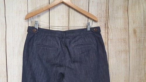 Daisy Fuentes Womens Jeans Wide Leg Dark Wash Modern Mix Size 10 Petite - Picture 5 of 9