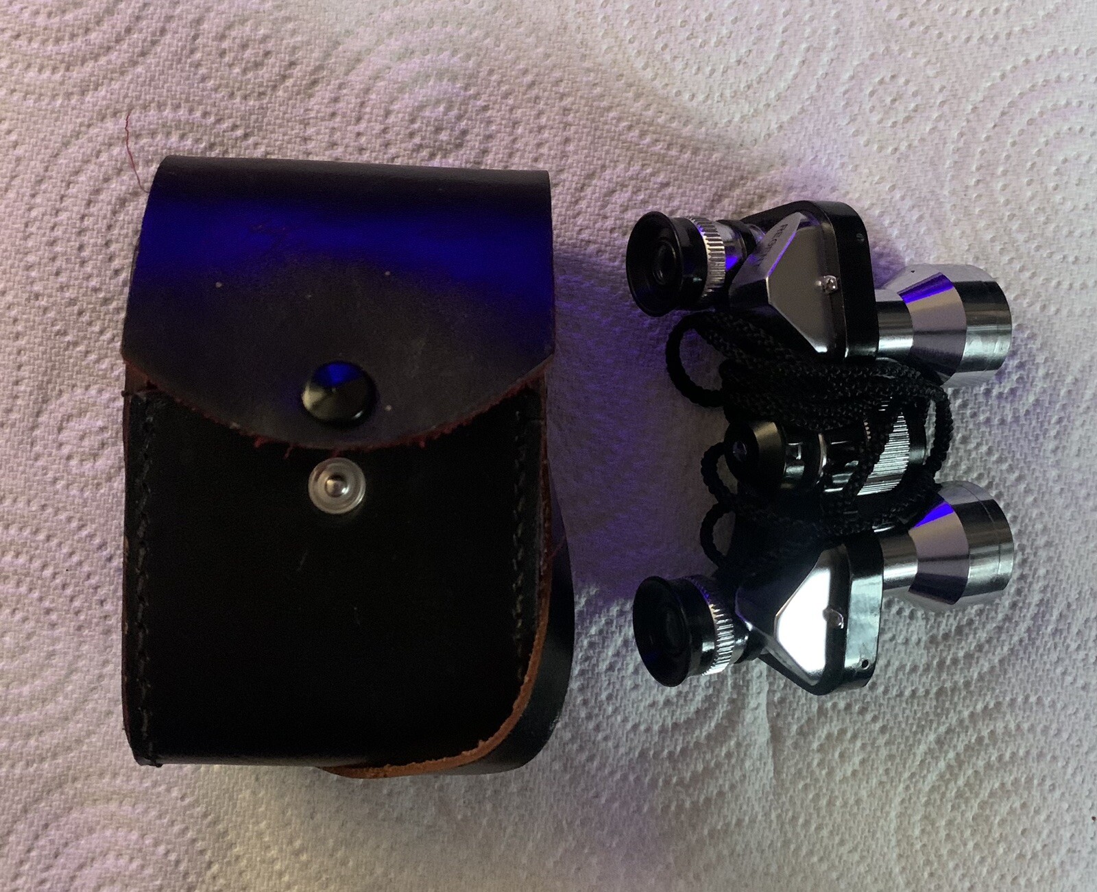 Regent 7x20 Miniature Binoculars With Original Leather Case