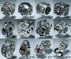 Cuentas color principal plata plata para joyería artesanal