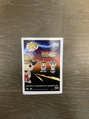 Funko Pop! Movie: Back to the Future ~ Marty McFly ~#816 Hot Topic Exclusive NIB - Picture 3 of 6