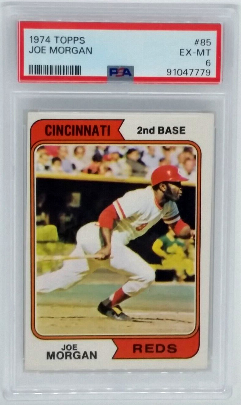 1974 Topps #85 Joe Morgan Card - PSA 6 EX-MT, Cincinnati Reds
