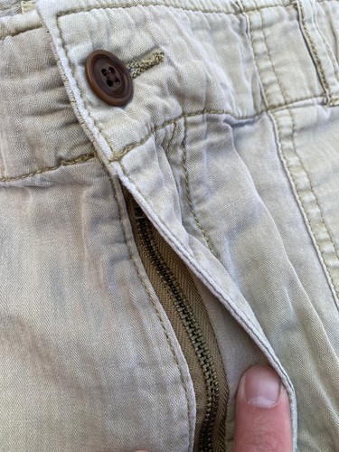 Faherty Shorts Herren 36 beige Baumwolle Leinenmischung Strand Surf Surfer Beach Männer - Bild 2 von 13