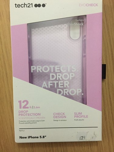 Tech21 Case For iPhone X XS Genuine blue,pink,carbon tint Cover (Read Details) - Picture 7 of 8