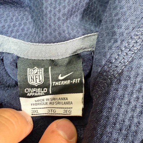 Nike NFL Chicago Bears Hoodie Herren XXXL Navy Therma-Fit Pullover On Field - Bild 4 von 9