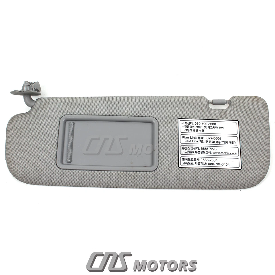 ⭐GENUINE⭐ Sun Visor DRIVER Side Gray for 2011-2015 Hyundai Elantra 852103X000TX - Изображение 2 из 4