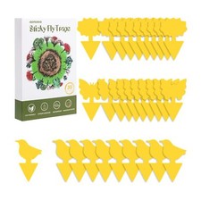 aonova Fruit Fly Traps, Pack 30 Yellow Double-sided Fungus Gnat Sticky Catcher