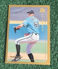 A.J. BURNETT - 1999 TOPPS TRADED & ROOKIES - ROOKIE CARD # T36 - MARLINS - MLB