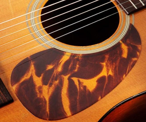 Battipenna per chitarra acustica, 'Tortoloid', dreadnought, tartaruga antica, oversize - Foto 1 di 2