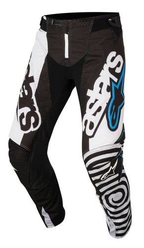 Alpinestars 2018 Techstar Veleno Maglia Pantaloni Combo Nero Bianco Acqua 30/S - Imagen 3 de 6