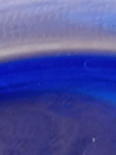 Set Of 8 Vtg Cobalt Blue With 22 K Gold Rims 8" Luncheon Plates- Made In France - Picture 5 of 6