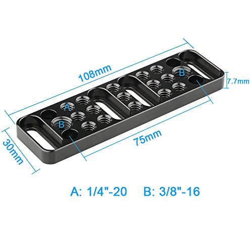 CAMVATE Multi-Function Mounting Plate Cheese Plate with 1/4"-20 and 3/8"-16 C... - Picture 2 of 5
