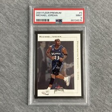 2001 Fleer Premium #5 Michael Jordan PSA 9 MINT